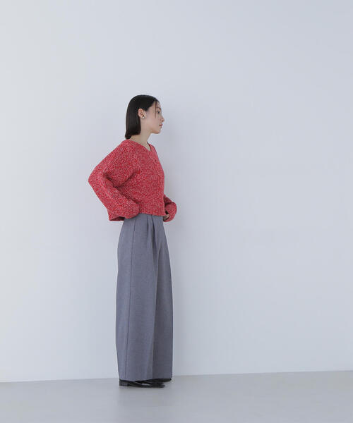 NATURAL BEAUTY BASIC(ナチュラルビューティーベーシック)の「◇Vネックケーブルニット(ニット/セーター・レディース・レッド系その他/グリーン系その他3/ブラウン系その他・FREE)」の18枚目の写真