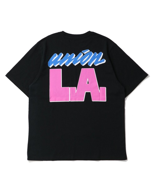UNION(UNION TOKYO)(ユニオン)の「UNION TOKYO BIG LA TEE ユニオントーキョー(Tシャツ/カットソー・メンズ・ホワイト/ブラック・L/M/S)」の2枚目の写真