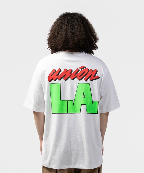 UNION(UNION TOKYO)(ユニオン)の「UNION TOKYO BIG LA TEE ユニオントーキョー(Tシャツ/カットソー・メンズ・ホワイト/ブラック・L/M/S)」の10枚目の写真
