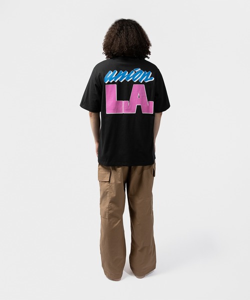 UNION(UNION TOKYO)(ユニオン)の「UNION TOKYO BIG LA TEE ユニオントーキョー(Tシャツ/カットソー・メンズ・ホワイト/ブラック・L/M/S)」の8枚目の写真