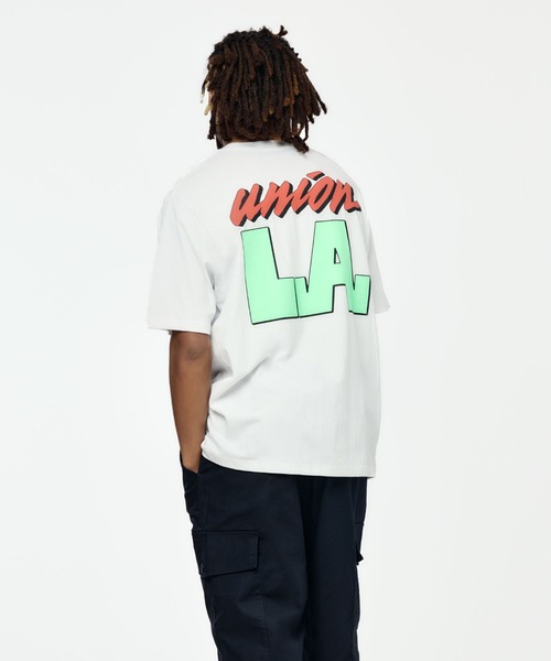UNION(UNION TOKYO)(ユニオン)の「UNION TOKYO BIG LA TEE ユニオントーキョー(Tシャツ/カットソー・メンズ・ホワイト/ブラック・L/M/S)」の16枚目の写真