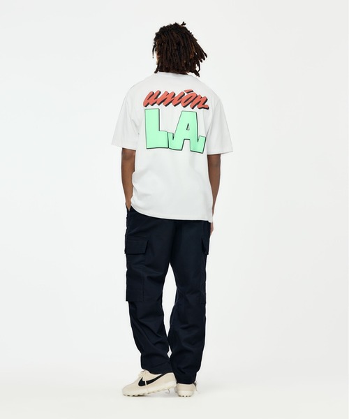 UNION(UNION TOKYO)(ユニオン)の「UNION TOKYO BIG LA TEE ユニオントーキョー(Tシャツ/カットソー・メンズ・ホワイト/ブラック・L/M/S)」の14枚目の写真