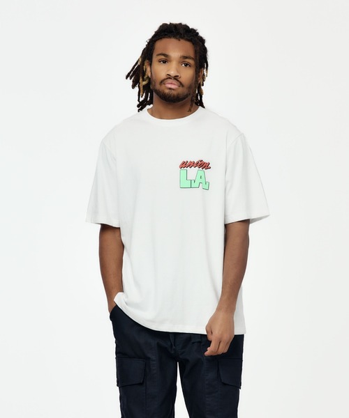 UNION(UNION TOKYO)(ユニオン)の「UNION TOKYO BIG LA TEE ユニオントーキョー(Tシャツ/カットソー・メンズ・ホワイト/ブラック・L/M/S)」の11枚目の写真