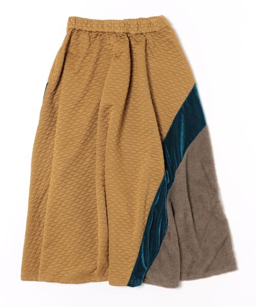 チャイハネ(チャイハネ)の「【チャイハネ】マロンナパッチワークスカート(スカート・レディース・ブラック/ホワイト/カーキ・FREE)」の3枚目の写真