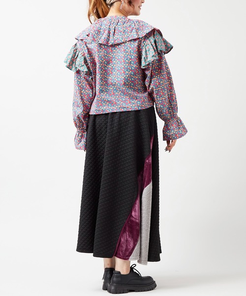 チャイハネ(チャイハネ)の「【チャイハネ】マロンナパッチワークスカート(スカート・レディース・ブラック/ホワイト/カーキ・FREE)」の17枚目の写真