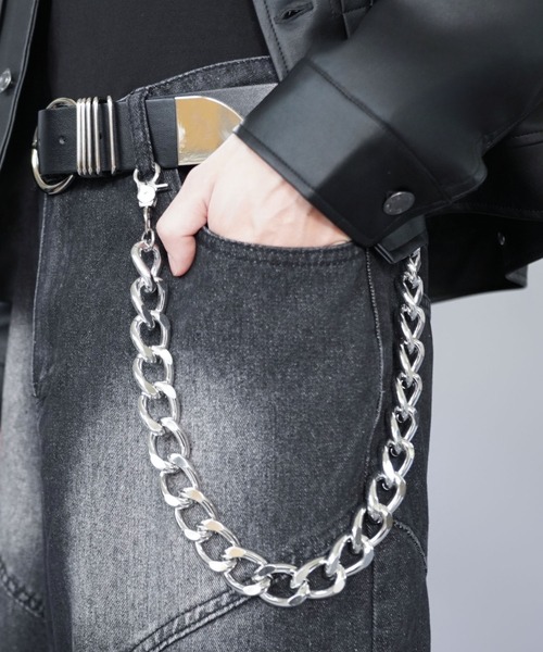 SPINNS（スピンズ）の「シルバーボリュームウォレットチェーン（ウォレットチェーン・メンズ・シルバー・ONESIZE）」の7枚目の写真