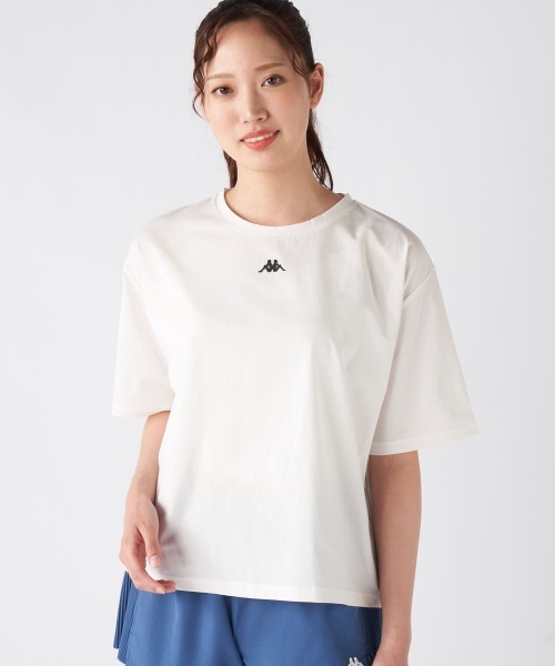 Kappa（カッパ）の「半袖Ｔシャツ（Tシャツ/カットソー・レディース・ブルー/オフホワイト/ブラック・LARGE/X-LARGE/MEDIUM/SMALL）」の2枚目の写真