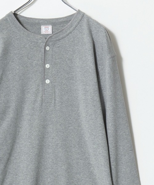 JEMORGAN（ジェーイーモーガン）の「2026SS JEMORGAN/ジェーイーモーガン ワッフル/フライス ヘンリーネックロンT レディース メンズ 長袖Tシャツ（Tシャツ/カットソー・メンズ・ホワイト系その他/ホワイト/グレー系その他2/ネイビー/チャコール/グレー系その他/ブラック/アイボリー/ブラック系その他/グレー・L/XL/S/M）」の7枚目の写真