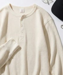 2026AW JEMORGAN/ジェーイーモーガン ワッフル/フライス ヘンリーネックロンT レディース メンズ 長袖Tシャツ