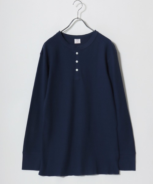 JEMORGAN（ジェーイーモーガン）の「2026SS JEMORGAN/ジェーイーモーガン ワッフル/フライス ヘンリーネックロンT レディース メンズ 長袖Tシャツ（Tシャツ/カットソー・メンズ・ホワイト系その他/ホワイト/グレー系その他2/ネイビー/チャコール/グレー系その他/ブラック/アイボリー/ブラック系その他/グレー・L/XL/S/M）」の16枚目の写真