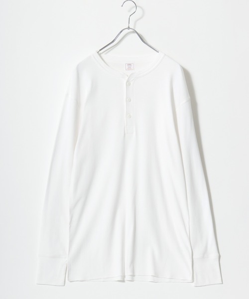 JEMORGAN（ジェーイーモーガン）の「2026SS JEMORGAN/ジェーイーモーガン ワッフル/フライス ヘンリーネックロンT レディース メンズ 長袖Tシャツ（Tシャツ/カットソー・メンズ・ホワイト系その他/ホワイト/グレー系その他2/ネイビー/チャコール/グレー系その他/ブラック/アイボリー/ブラック系その他/グレー・L/XL/S/M）」の18枚目の写真