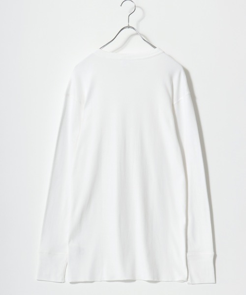 JEMORGAN（ジェーイーモーガン）の「2026SS JEMORGAN/ジェーイーモーガン ワッフル/フライス ヘンリーネックロンT レディース メンズ 長袖Tシャツ（Tシャツ/カットソー・メンズ・ホワイト系その他/ホワイト/グレー系その他2/ネイビー/チャコール/グレー系その他/ブラック/アイボリー/ブラック系その他/グレー・L/XL/S/M）」の19枚目の写真