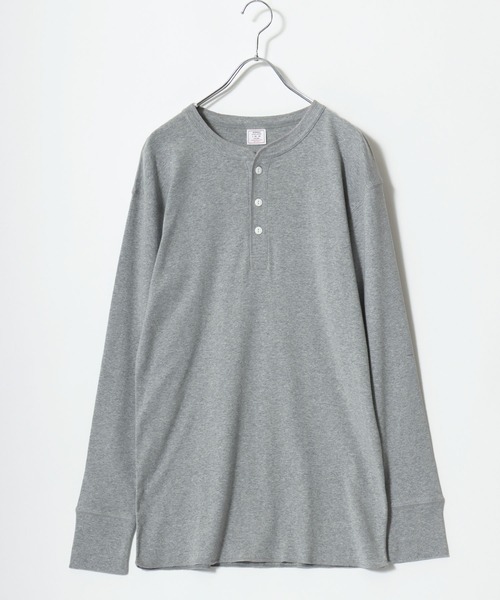 JEMORGAN（ジェーイーモーガン）の「2026SS JEMORGAN/ジェーイーモーガン ワッフル/フライス ヘンリーネックロンT レディース メンズ 長袖Tシャツ（Tシャツ/カットソー・メンズ・ホワイト系その他/ホワイト/グレー系その他2/ネイビー/チャコール/グレー系その他/ブラック/アイボリー/ブラック系その他/グレー・L/XL/S/M）」の20枚目の写真