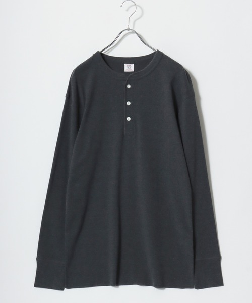 JEMORGAN（ジェーイーモーガン）の「2026SS JEMORGAN/ジェーイーモーガン ワッフル/フライス ヘンリーネックロンT レディース メンズ 長袖Tシャツ（Tシャツ/カットソー・メンズ・ホワイト系その他/ホワイト/グレー系その他2/ネイビー/チャコール/グレー系その他/ブラック/アイボリー/ブラック系その他/グレー・L/XL/S/M）」の21枚目の写真