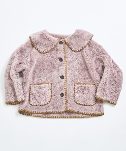 pairmanon（ペアマノン）の「【ましゅまろボア】洗える/軽い/ふんわり 配色ステッチ ボア コート（その他アウター・キッズ・レッド系その他/アイボリー/ピンク系その他・100/110/120/130/140/150/90）」の22枚目の写真