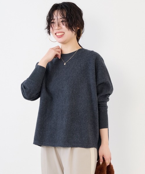 MICA&DEAL（マイカ＆ディール）の「圧縮クルーネックニットプル