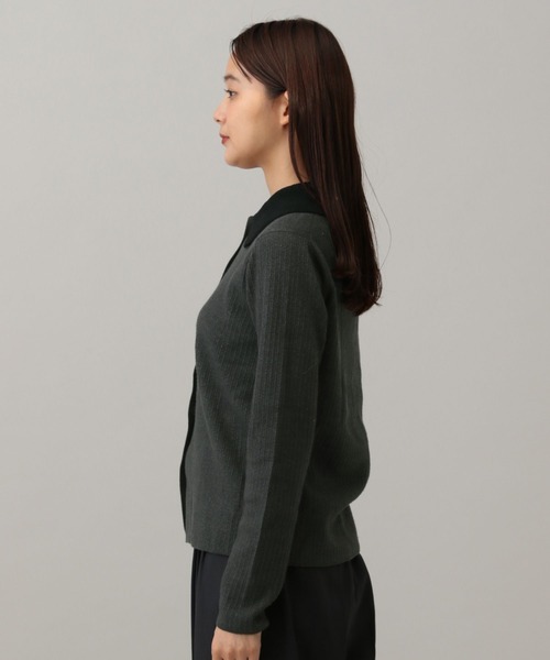 GLOBAL WORK(グローバルワーク)の「MATINEE LINE/なめらかニット/襟付きカーディガン/591293(カーディガン/ボレロ・レディース・ベージュ/チャコールグレー/ブラック・LARGE/MEDIUM)」の21枚目の写真