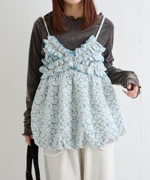 w closet | フリルジャガードキャミワンピース(シャツ/ブラウス)