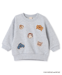 【おさるのジョージ】フェイスワッペントレーナー