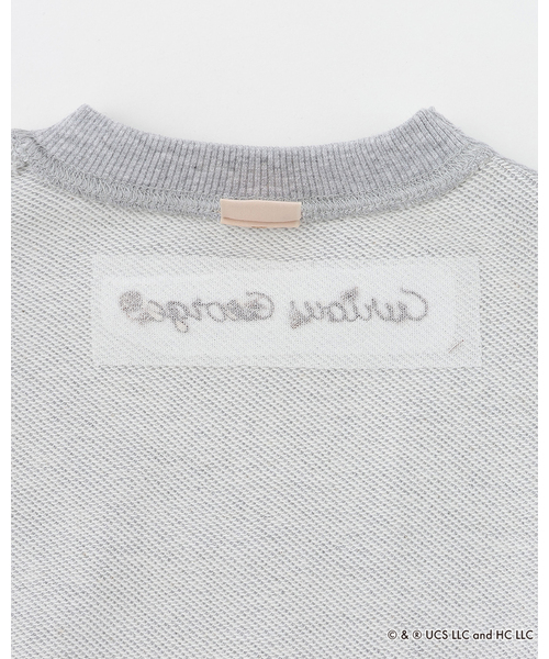 petit main（プティマイン）の「【おさるのジョージ】フェイスワッペントレーナー（スウェット・キッズ・ブルー/トップグレー/ブラウン・130cm/110cm/120cm/100cm/80ｃｍ/90cm）」の18枚目の写真