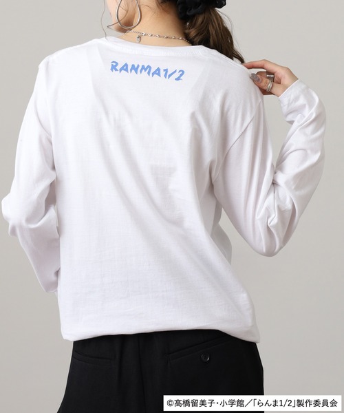 うる星やつら(ウルセイヤツラ)の「らんま1/2 長袖Tシャツ(Tシャツ/カットソー・メンズ・ホワイト/ブラック/グレイッシュベージュ・M/L/LL)」の16枚目の写真