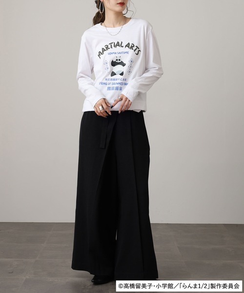 うる星やつら(ウルセイヤツラ)の「らんま1/2 長袖Tシャツ(Tシャツ/カットソー・メンズ・ホワイト/ブラック/グレイッシュベージュ・M/L/LL)」の17枚目の写真
