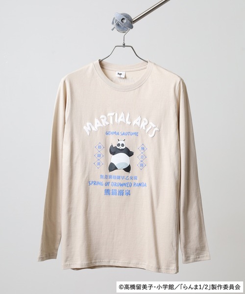 うる星やつら(ウルセイヤツラ)の「らんま1/2 長袖Tシャツ(Tシャツ/カットソー・メンズ・ホワイト/ブラック/グレイッシュベージュ・M/L/LL)」の15枚目の写真