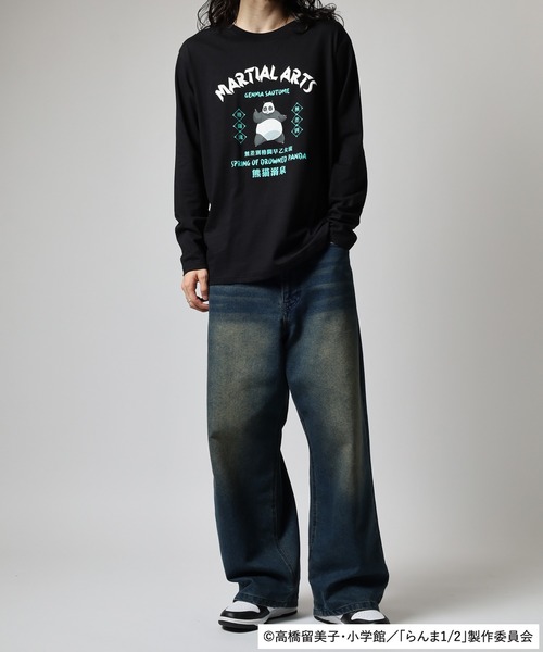うる星やつら(ウルセイヤツラ)の「らんま1/2 長袖Tシャツ(Tシャツ/カットソー・メンズ・ホワイト/ブラック/グレイッシュベージュ・M/L/LL)」の21枚目の写真