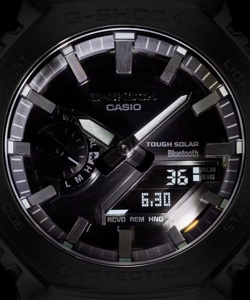 G-SHOCK（ジーショック）の「G-SHOCK/ジーショック 腕時計 FULL METAL GM-B2100BT-1AJF（アナログ腕時計・メンズ・シルバー・FREE）」の3枚目の写真