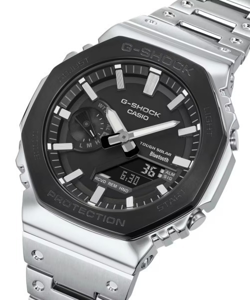 G-SHOCK（ジーショック）の「G-SHOCK/ジーショック 腕時計 FULL METAL GM-B2100BT-1AJF（アナログ腕時計・メンズ・シルバー・FREE）」の11枚目の写真