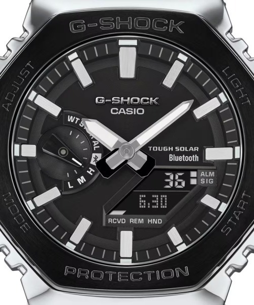 G-SHOCK（ジーショック）の「G-SHOCK/ジーショック 腕時計 FULL METAL GM-B2100BT-1AJF（アナログ腕時計・メンズ・シルバー・FREE）」の2枚目の写真