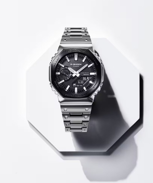 G-SHOCK（ジーショック）の「G-SHOCK/ジーショック 腕時計 FULL METAL GM-B2100BT-1AJF（アナログ腕時計・メンズ・シルバー・FREE）」の9枚目の写真