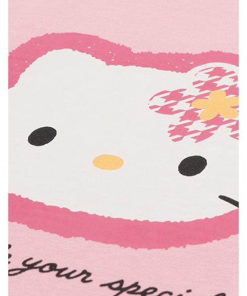 Little sunny bite(リトルサニーバイト)の「【RES】【Little sunny bite】hello kitty x little sunny bite hoodie(パーカー・レディース・ピンク/グレー・MEDIUM/SMALL)」の8枚目の写真