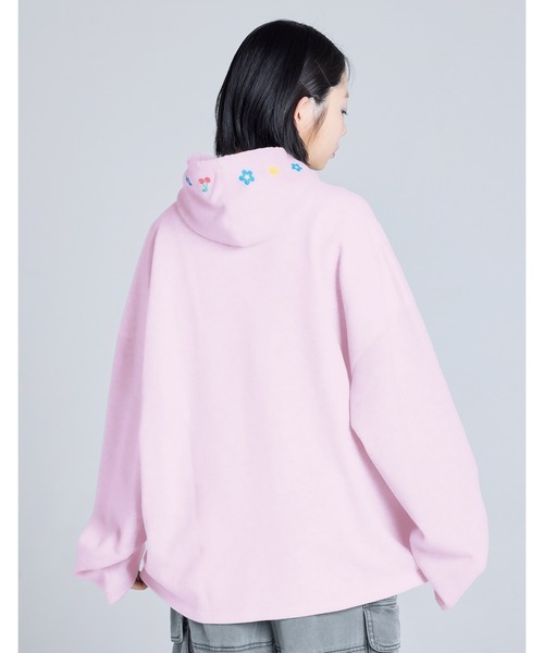 Little sunny bite(リトルサニーバイト)の「【RES】【Little sunny bite】hello kitty x little sunny bite hoodie(パーカー・レディース・ピンク/グレー・MEDIUM/SMALL)」の3枚目の写真