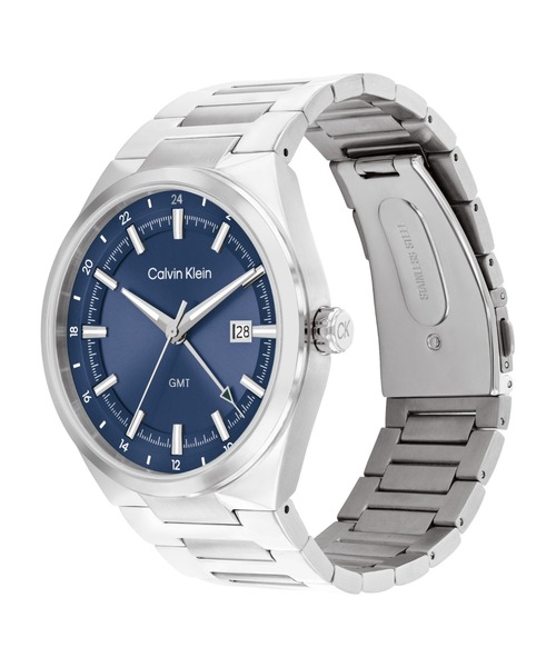 Calvin Klein（カルバン・クライン）の「【Calvin Klein】 カルバンクライン DISTINGUISH GMT ウォッチ（アナログ腕時計・メンズ・ネイビー/グリーン/シルバー・FREE）」の9枚目の写真