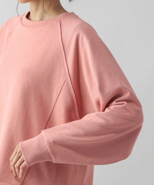 GLOBAL WORK（グローバルワーク）の「乾きやすいカラースウェットプルオーバー/580961（スウェット・レディース・イエロー/ライトグレー/ダークブラウン/ピンク/サックスブルー/チャコールグレー・MEDIUM/LARGE）」の22枚目の写真