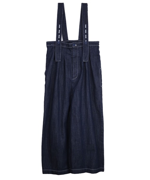 and it_（アンドイット）の「デニムハイウエストワイドサロペット（サロペット/オーバーオール・レディース・インディゴブルー/ブルー・FREE）」の11枚目の写真