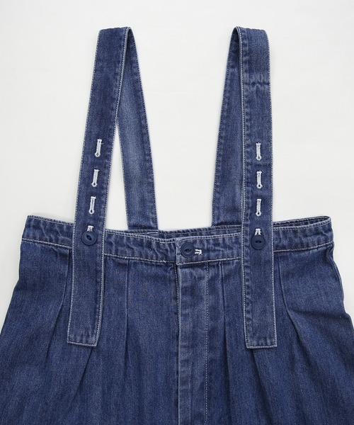 and it_（アンドイット）の「デニムハイウエストワイドサロペット（サロペット/オーバーオール・レディース・インディゴブルー/ブルー・FREE）」の14枚目の写真