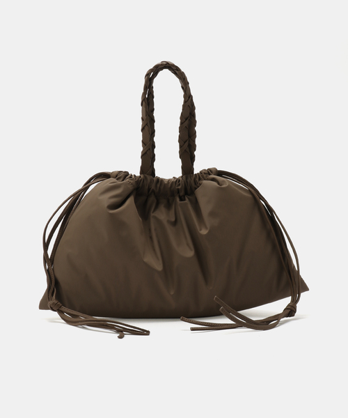 SLOBE IENA（スローブイエナ）の「LENK スクエアナイロンバッグ（ショルダーバッグ・レディース・ブラック/ブラウン・FREE）」の14枚目の写真