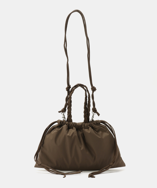 SLOBE IENA（スローブイエナ）の「LENK スクエアナイロンバッグ（ショルダーバッグ・レディース・ブラック/ブラウン・FREE）」の22枚目の写真