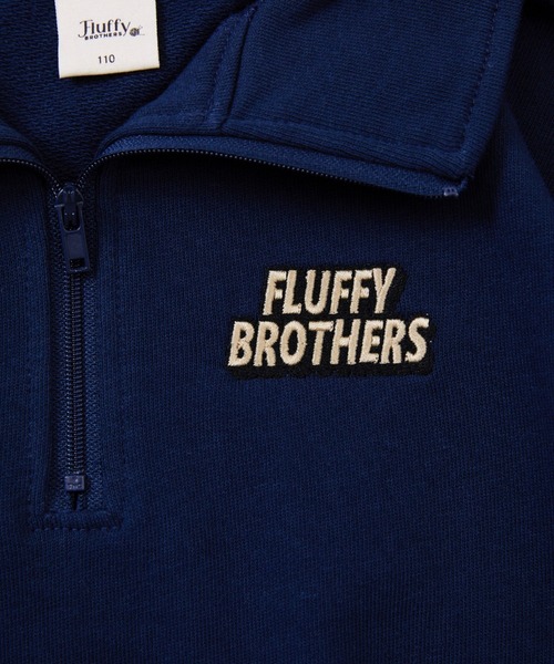 Fluffy BROTHERS（フラッフィーブラザーズ）の「ハーフジップトレーナー（大人サイズ）（スウェット・メンズ・アイボリー/ネイビー/ブラウン・L/M/XL）」の12枚目の写真