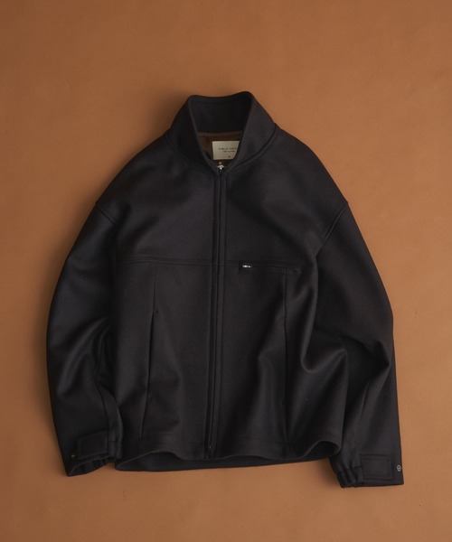 Super140s メルトンスタンドジップブルゾン（ブルゾン）｜PUBLIC TOKYO