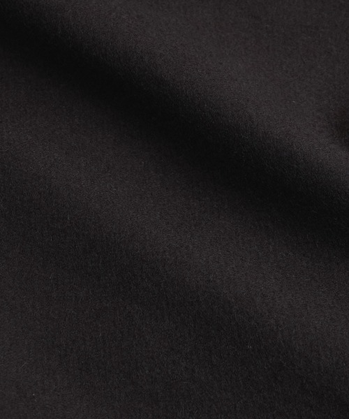 PUBLIC TOKYO(パブリックトウキョウ)の「Super140s メルトンスタンドジップブルゾン(ブルゾン・メンズ・ダークブラウン/ブラック・1/2/3)」の11枚目の写真