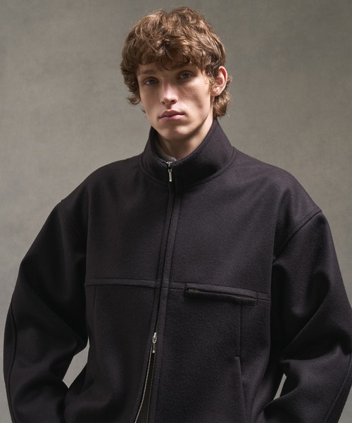 Super140s メルトンスタンドジップブルゾン（ブルゾン）｜PUBLIC TOKYO