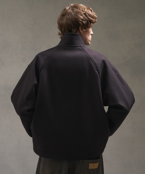 Super140s メルトンスタンドジップブルゾン（ブルゾン）｜PUBLIC TOKYO