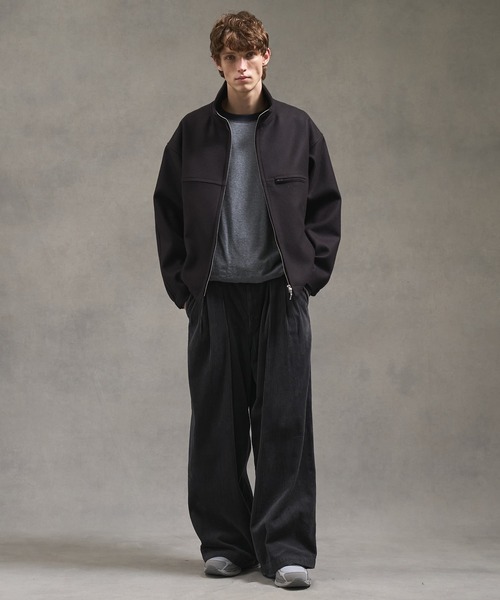 Super140s メルトンスタンドジップブルゾン（ブルゾン）｜PUBLIC TOKYO