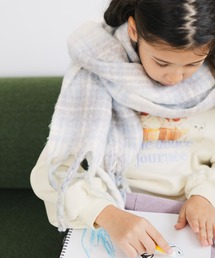 GLOBAL WORK | 静電防止チェックマフラー/595550(マフラー)