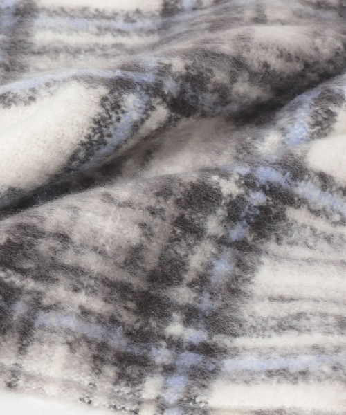 GLOBAL WORK（グローバルワーク）の「静電防止チェックマフラー/595550（マフラー・キッズ・ベージュ/オフホワイト/サックスブルー・ONE SIZE）」の12枚目の写真