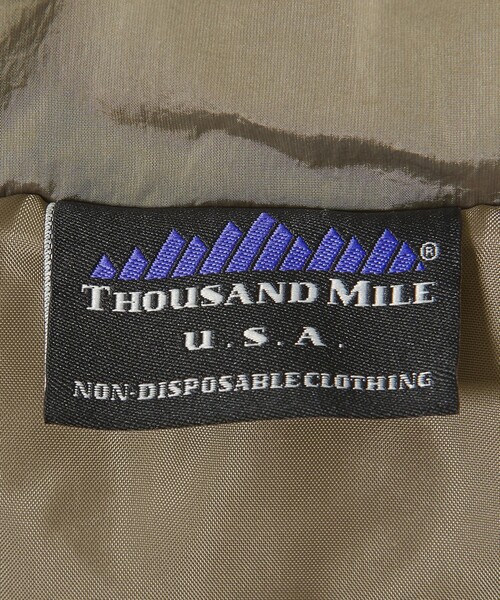 THOUSAND MILE(サウザンドマイル)の「【別注】<THOUSAND MILE>パデッドジャケット はっ水(その他アウター・レディース・ダークグレー/オリーブ・FREE)」の16枚目の写真