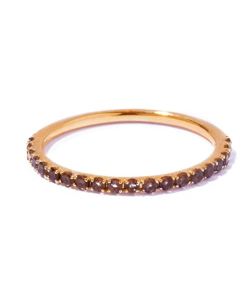 les bonbon（ルボンボン）の「【les bon bon】embrace smoky quartz ring/エンブレイス スモーキークォーツ リング BOB805（リング・レディース・ゴールド・3/5/9/11/13/15 ）」の2枚目の写真
